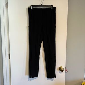 Athleta Trouser - zip back - black pant